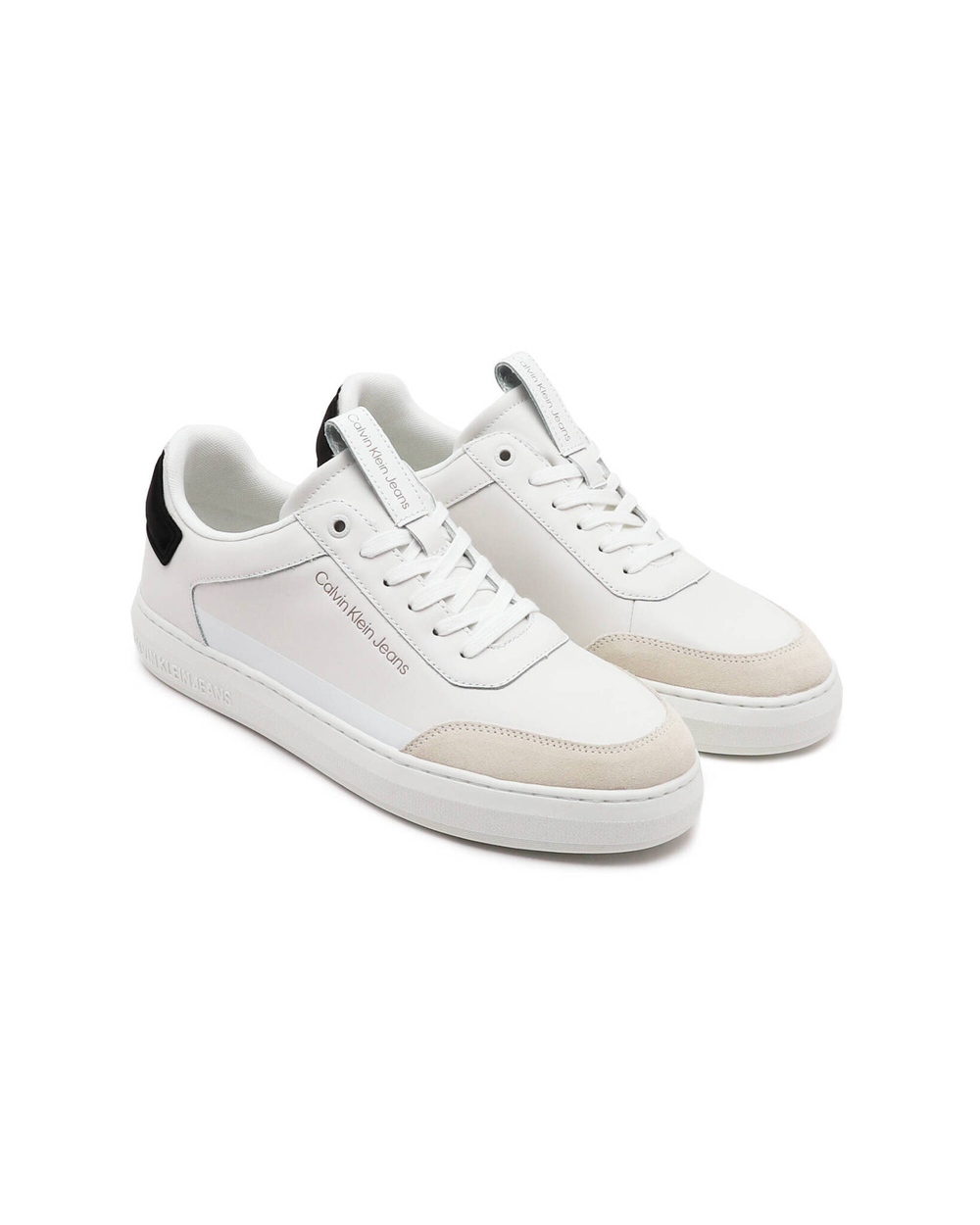 Кожаные кроссовки casual cupsole CALVIN KLEIN JEANS - белый(YM0YM00670)
