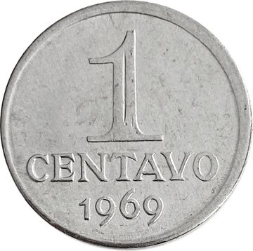1 сентаво 1969 Бразилия