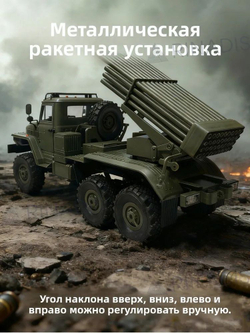 Радиоуправляемый внедорожник WPL Советский военный грузовик 6WD 1:16 2.4G - WPL B36-2 2.4G