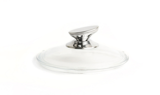 Крышка стеклянная с металлической ручкой 28 см