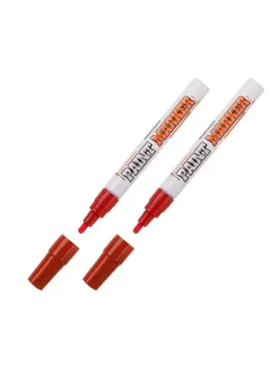 Маркер-краска 2шт MunНwa INDUSTRIAL красная 4мм нитро-основа