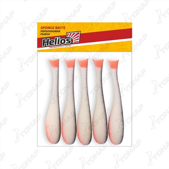 Рыбка поролоновая не оснащенная под офсет 10,5 см б/ч/к 15UV (HSN-105-15) Helios