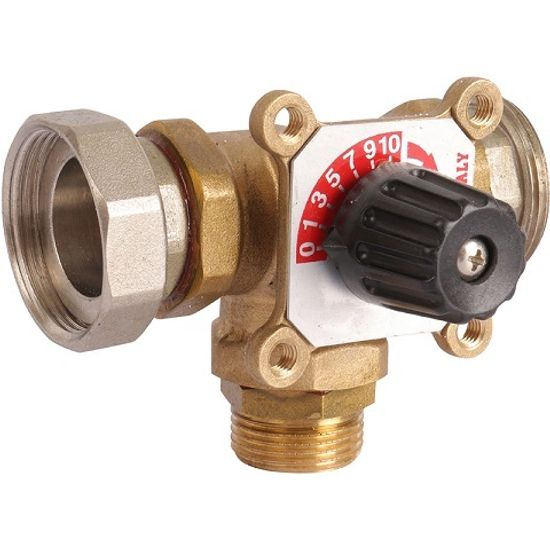 Насосная группа Rommer 1" с 3-х ходовым приводным смесителем без насоса (RDG-0003-012501)