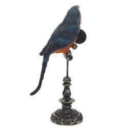 GAEM Фигурка декоративная "Попугай" с часами (LR44x1), L19 W12 H40,5 см