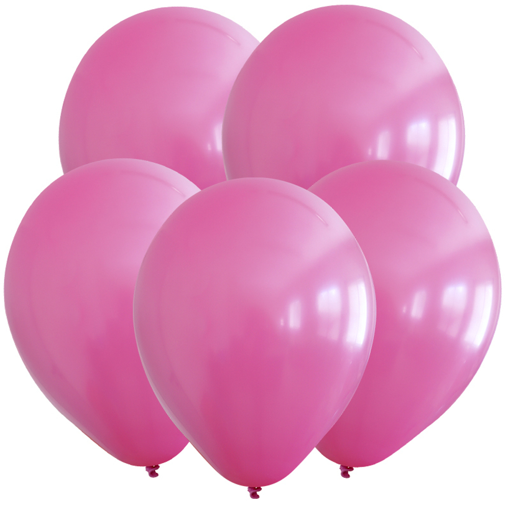Т Пастель 12 Фуксия / Fuchsia / 100 шт. /, Латексный шар +