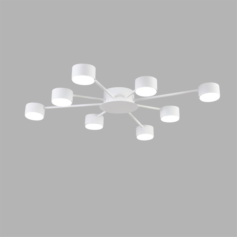 8343/8C COMFI белый, металл Люстра GX53 LED 8*7W 220V TORINA