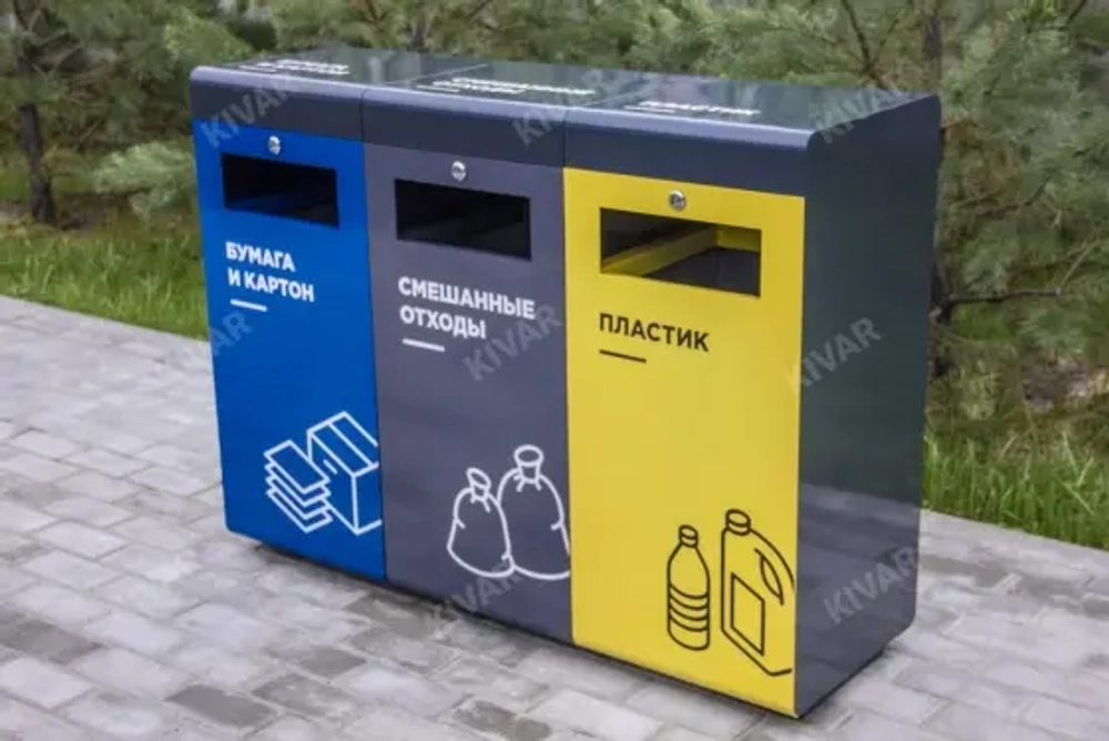 Урна раздельного сбора мусора «Эко»