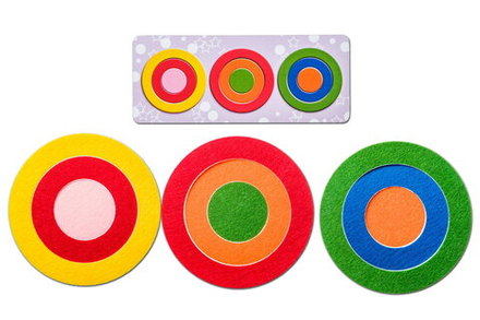 Игровой набор из фетра "Круги"