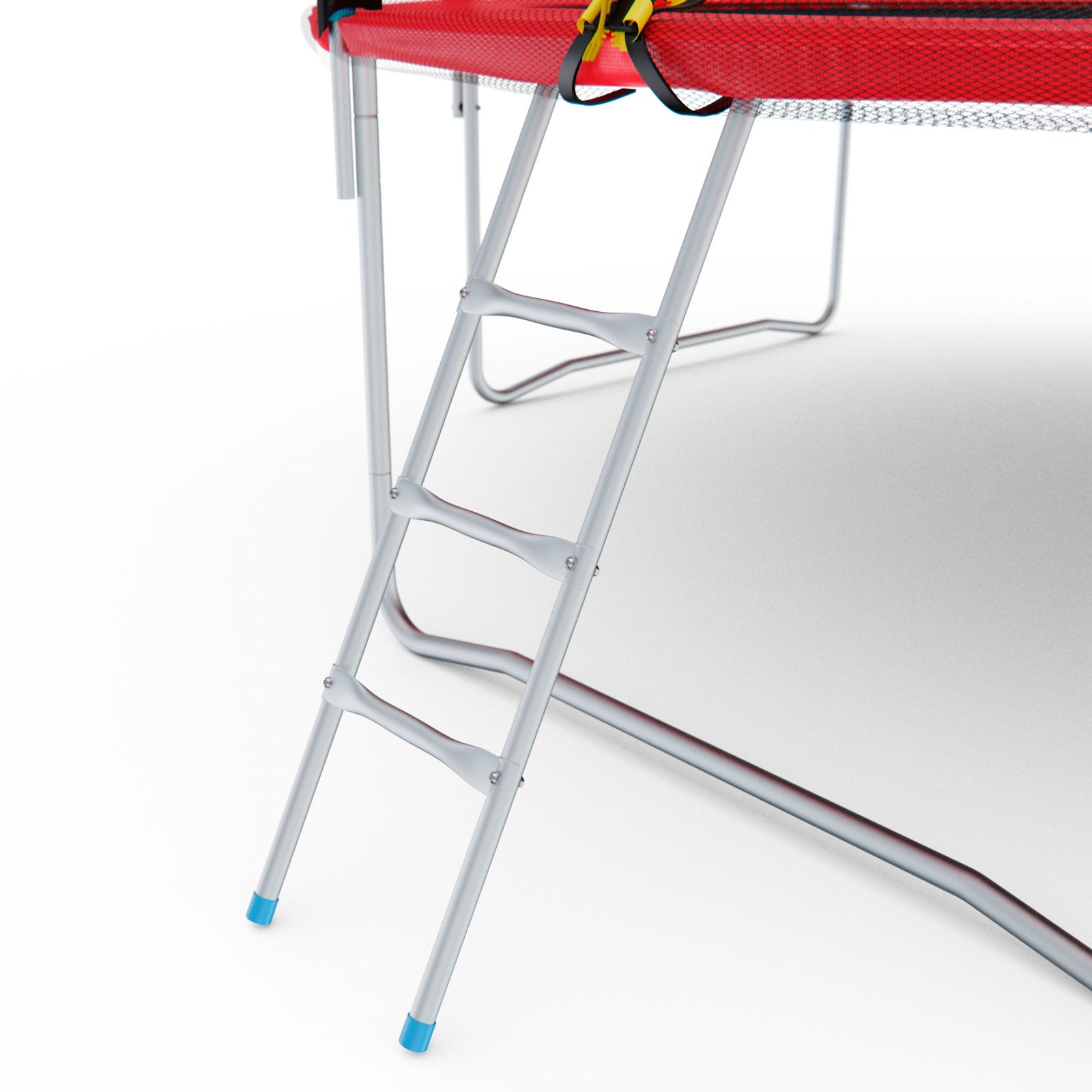 Батут с сеткой DFC PELPO 12ft с лестницей, RED фото №8
