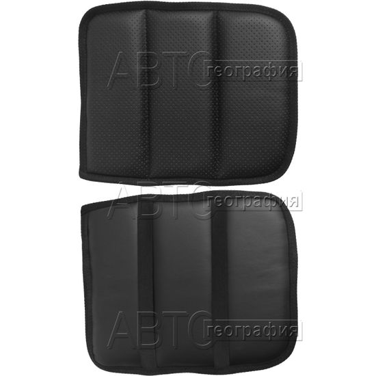 Мягкая подушка-накладка на подлокотник из экокожи (на резинке)