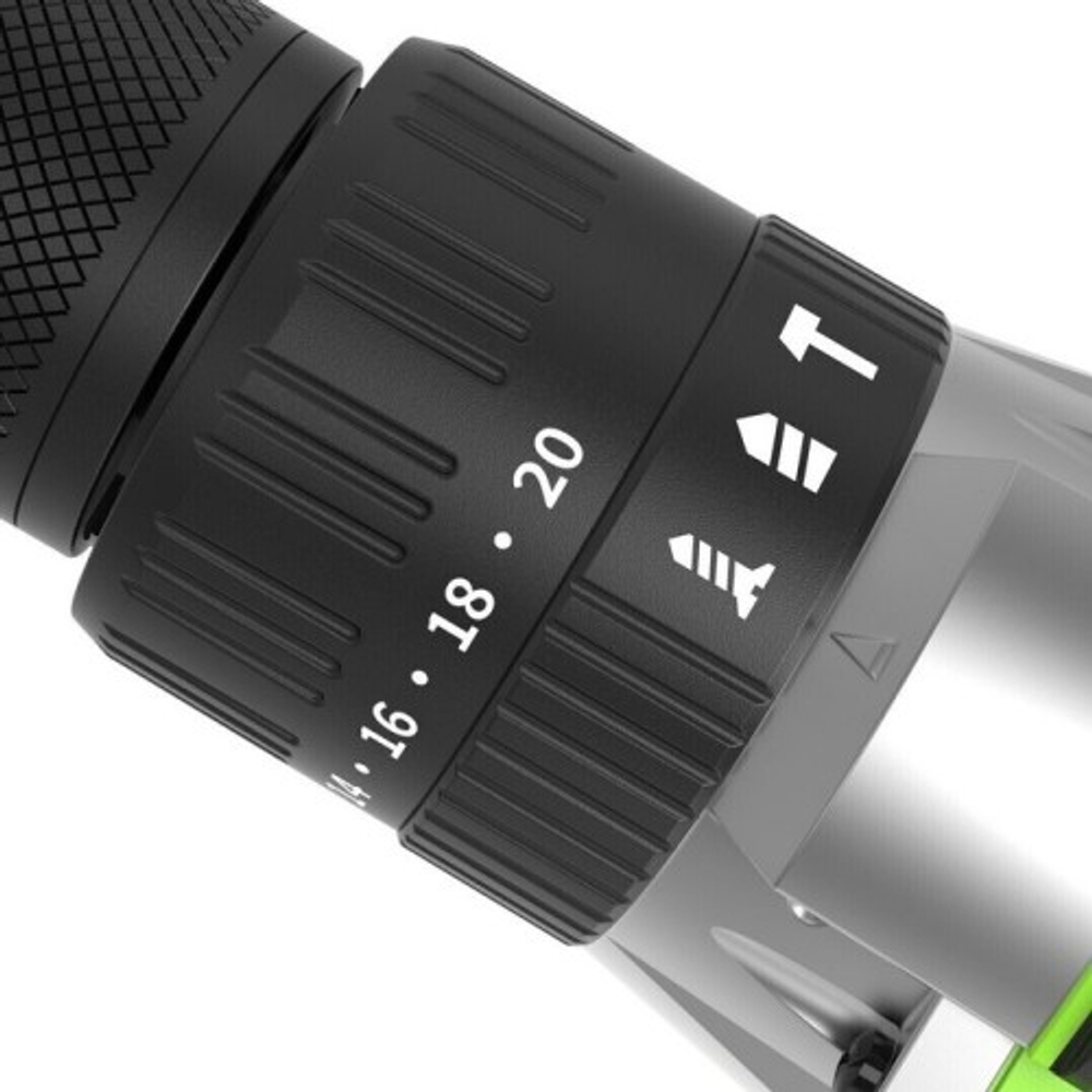 Дрель-шуруповерт аккумуляторная GREENWORKS GD24DD60 ударная, 24V, 2 АКБ 2Ач и ЗУ 3704107CUC