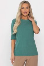 Блуза трикотажная Лиза (зеленая) Б14367-48М LT Collection