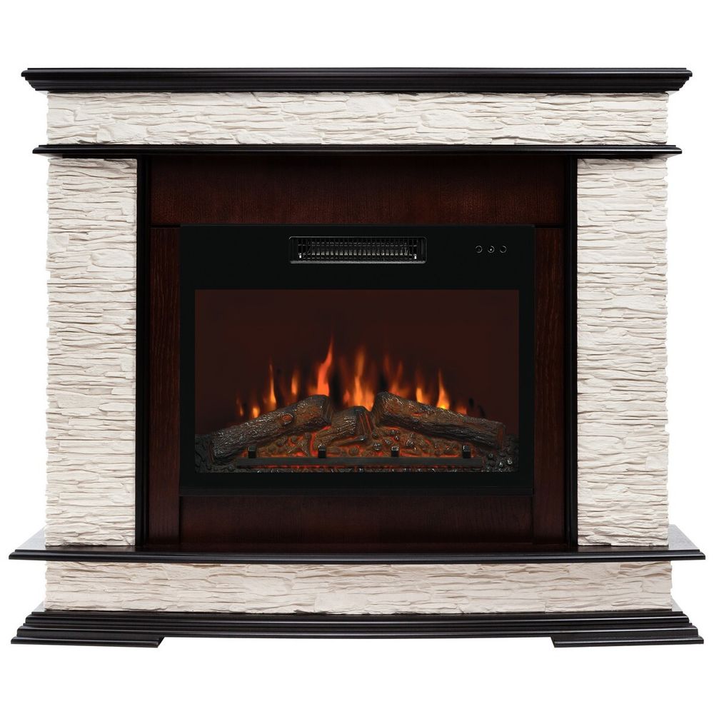 Электрокамин RealFlame Edinburgh 24 AO античный дуб с очагом Kendal 24