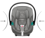 Коляска 3 в 1 Cybex Priam IV Rosegold complete и автокресло Aton S2 i-Size Lava Grey Peach Pink