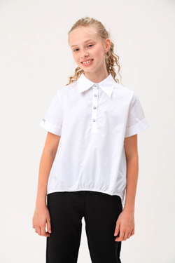 Блуза с коротким рукавом для девочки DELORAS C63272S