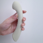 Серый вибростимулятор точки G Mirage - 17,8 см.