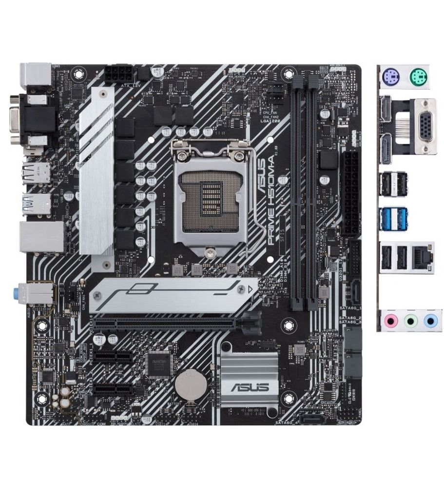 Asus PRIME H510M-A (Soc-1200 Intel H510 2xDDR4 mATX AC`97 8ch(7.1) GbLAN+VGA+HDMI+DP)