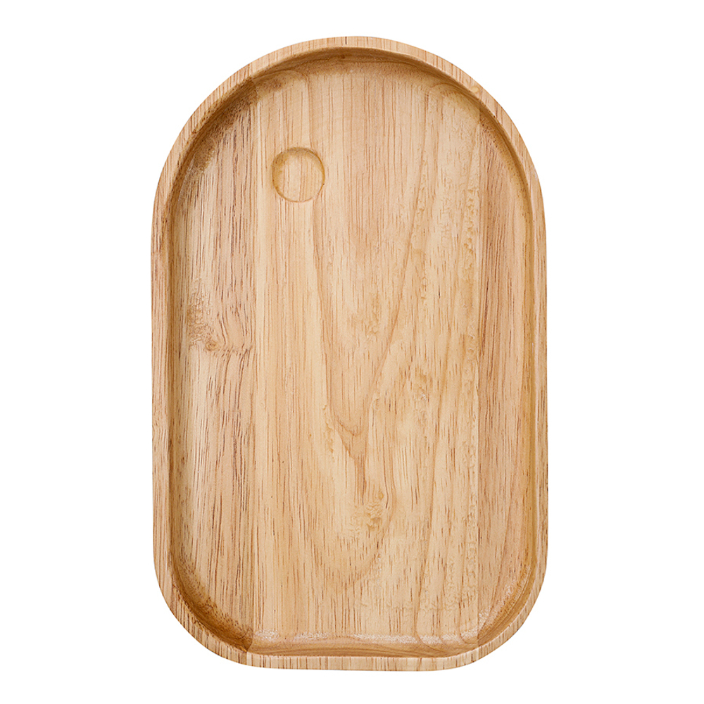 Набор из 4-х сервировочных тарелок на деревянном подносе sorrento