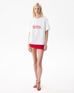 WHITE EMBROIDERED TSHIRT