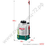 ЗУБР 10 л, аккумуляторный опрыскиватель (ОПЛ-10)