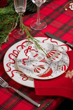 VALERIE CONCEPT Тарелка десертная "Ёлочные шары"