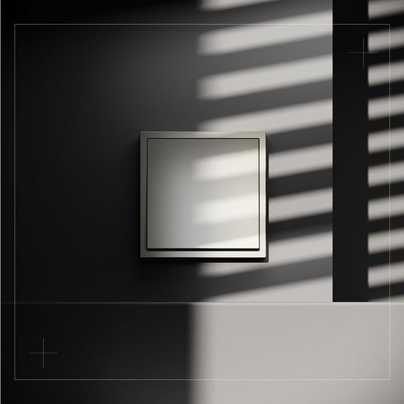 Выключатель с самовозвратом встраиваемый Voltum S70 одноклавишный 10А, (шелк) VLS010604