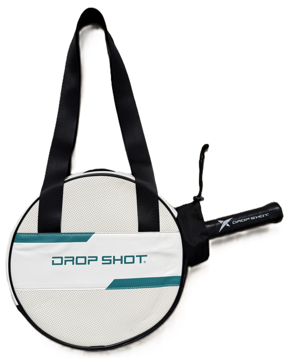 Элегантная сумочка Bassan круглая звёздно-белая Drop Shot