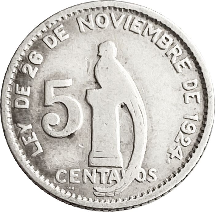 5 сентаво 1945 Гватемала