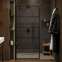 Душевой трап (лоток) CK DRAIN 1105-00165 65 см, решетка черная, с сифоном, под плитку