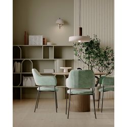 Светильник подвесной Juko, Ø42х31 см, вишневый/бежевый