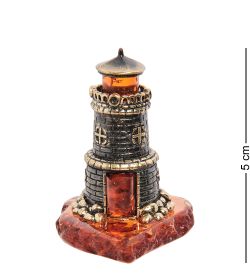 AM-1816 Фигурка «Маяк» (латунь, янтарь)