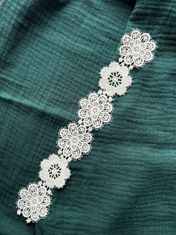 Тесьма кружево для рукоделия и вязания цветочки