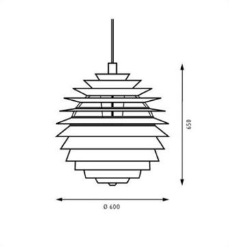 replica Louis Poulsen   PH Louvre pendant lamp