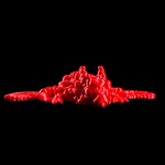 Фигурка сердце подарок на день влюбленных, игрушка сердце дракончика, красный 3D печать