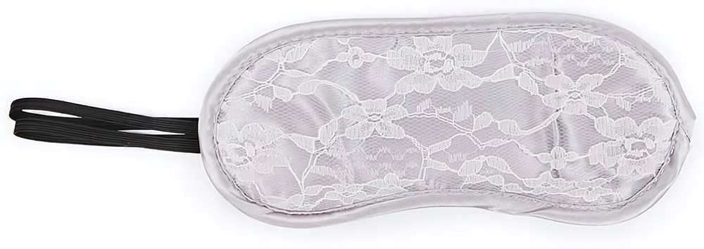 Серая кружевная маска на резиночке (Цвет: серый)
