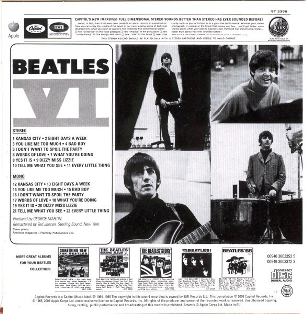 Комплект / The Beatles: The Capitol Albums Vol.1 and Vol.2 (8CD)