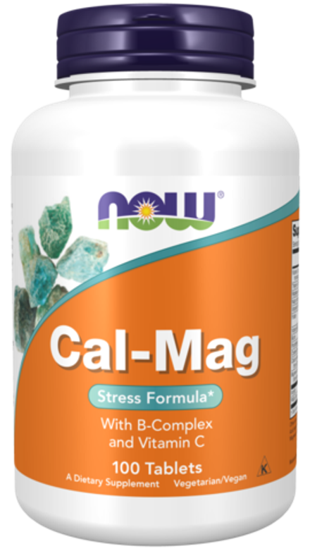 NOW Foods, Комплекс для снятия стресса с кальцием и магнием, Cal-Mag Stress Formula, 100 таблеток