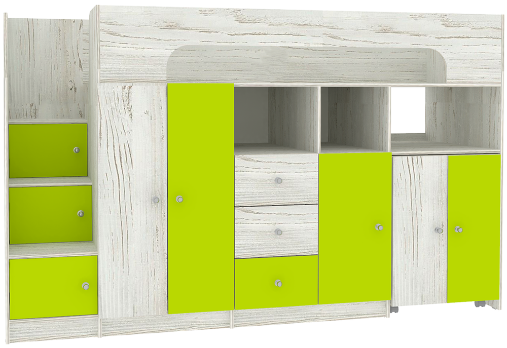 Кровать-чердак КарИВи Астра 11 Винтерберг Лайм