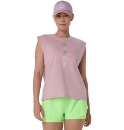 Женский топ теннисный Asics Game Seasonal Graphic - morganite