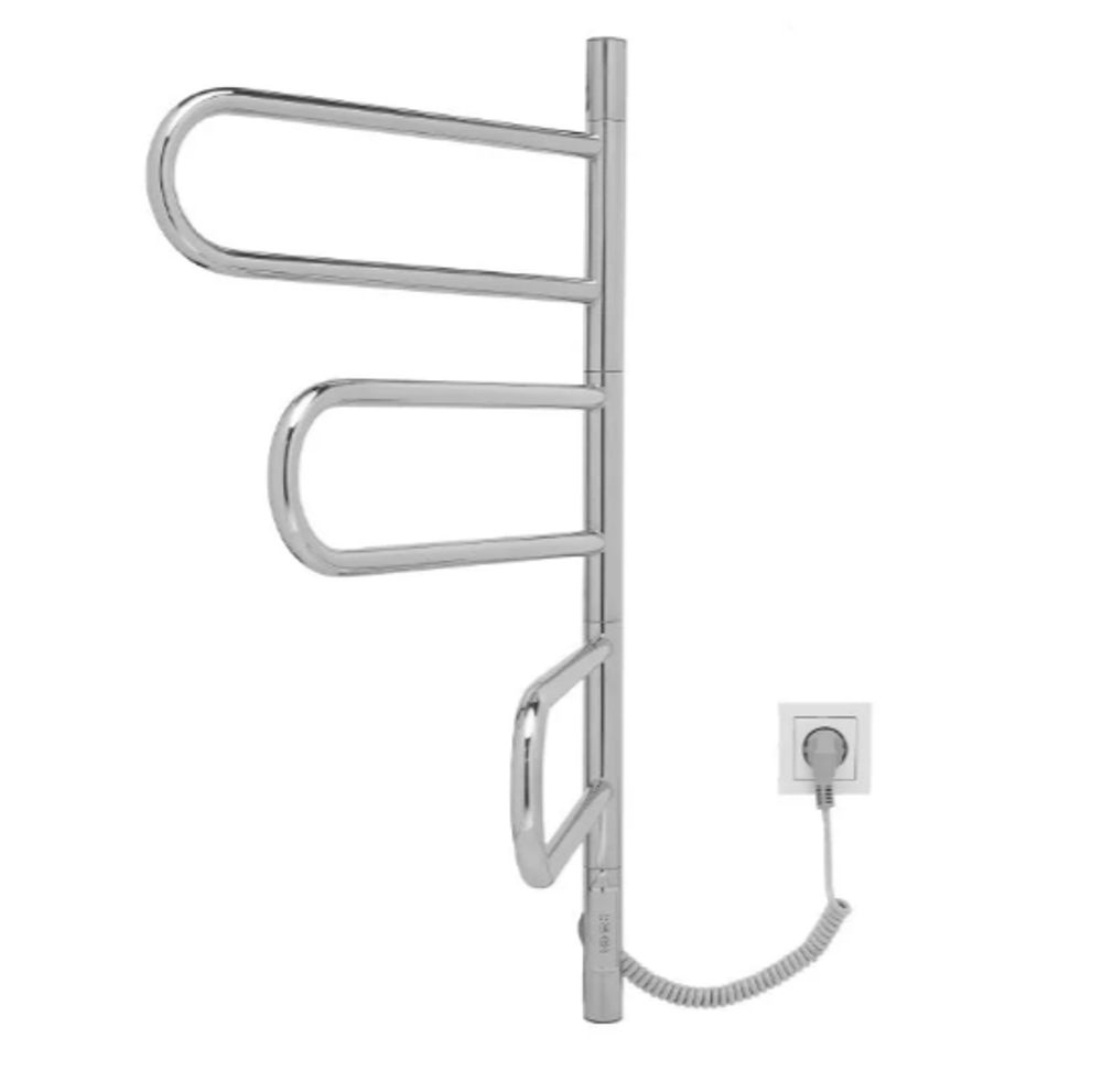 Полотенцесушитель электрический Vincea VTD-1R2CE 44х80, хром, таймер, , шт
