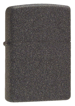 Зажигалка Zippo с покрытием Iron Stone, латунь/сталь, серая, матовая, 36x12x56 мм