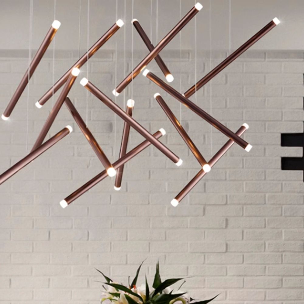 Подвесная Люстра Dutti D0068 Led Chandelier Modern 14 Black By Imperiumloft