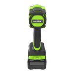 Гайковерт ударный акк. Greenworks IW5500, 24V, б/щет, 1/2'', 500Нм, 3 режима, 1х4Ач,ЗУ,кор (3805007CUB)