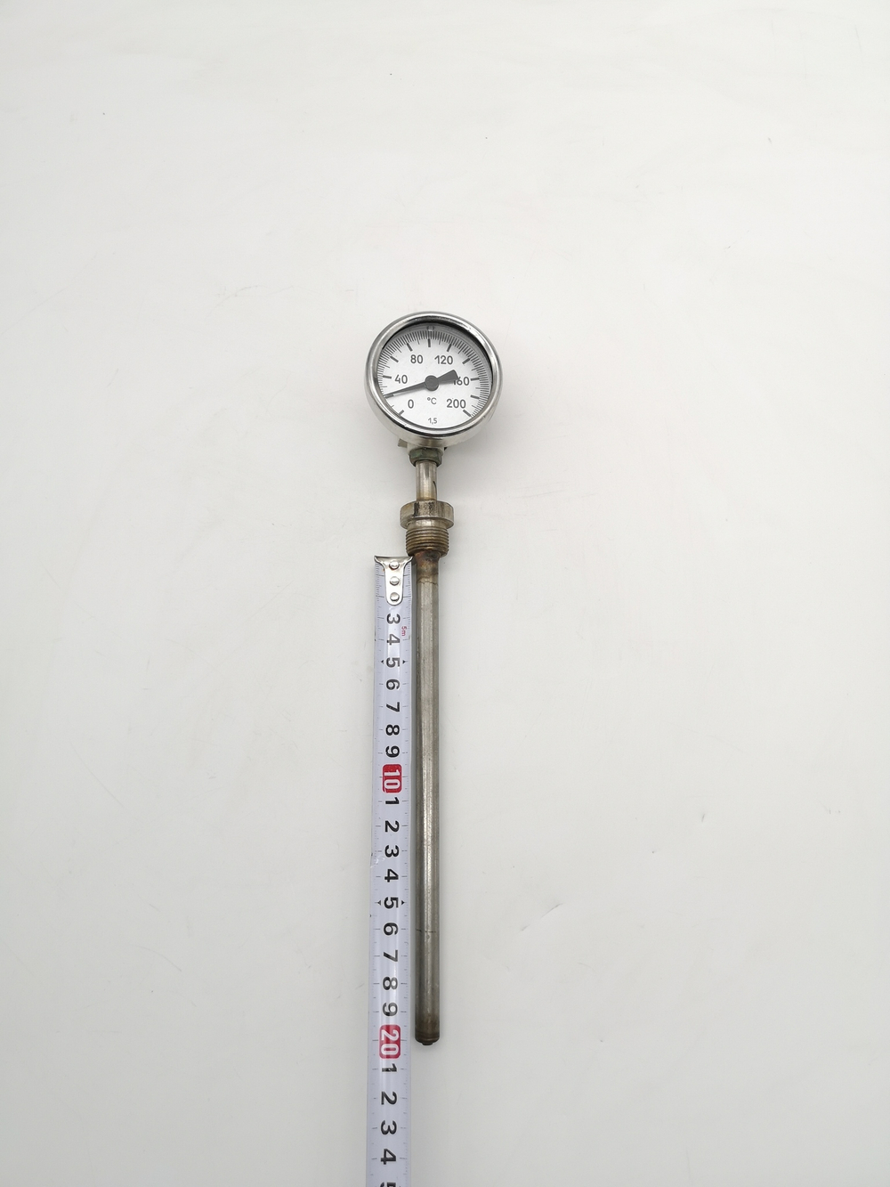Термометр биметаллический ТБ-1Р (0+200), 200мм,G 1/2, кл 1.5, радиальный