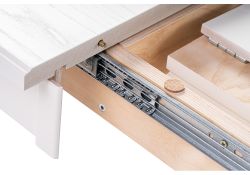 Стол Сайрус 120(160)х84х76 молочный