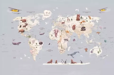 Цифровое панно ID Wall WORLD MAP