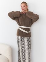 БАЗОВЫЙ РЕМЕНЬ С ОВАЛЬНОЙ ПРЯЖКОЙ MILK