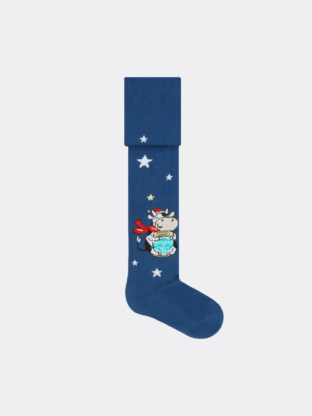 703K-1439 КОЛГОТКИ ДЕТСКИЕ синий (92-98)