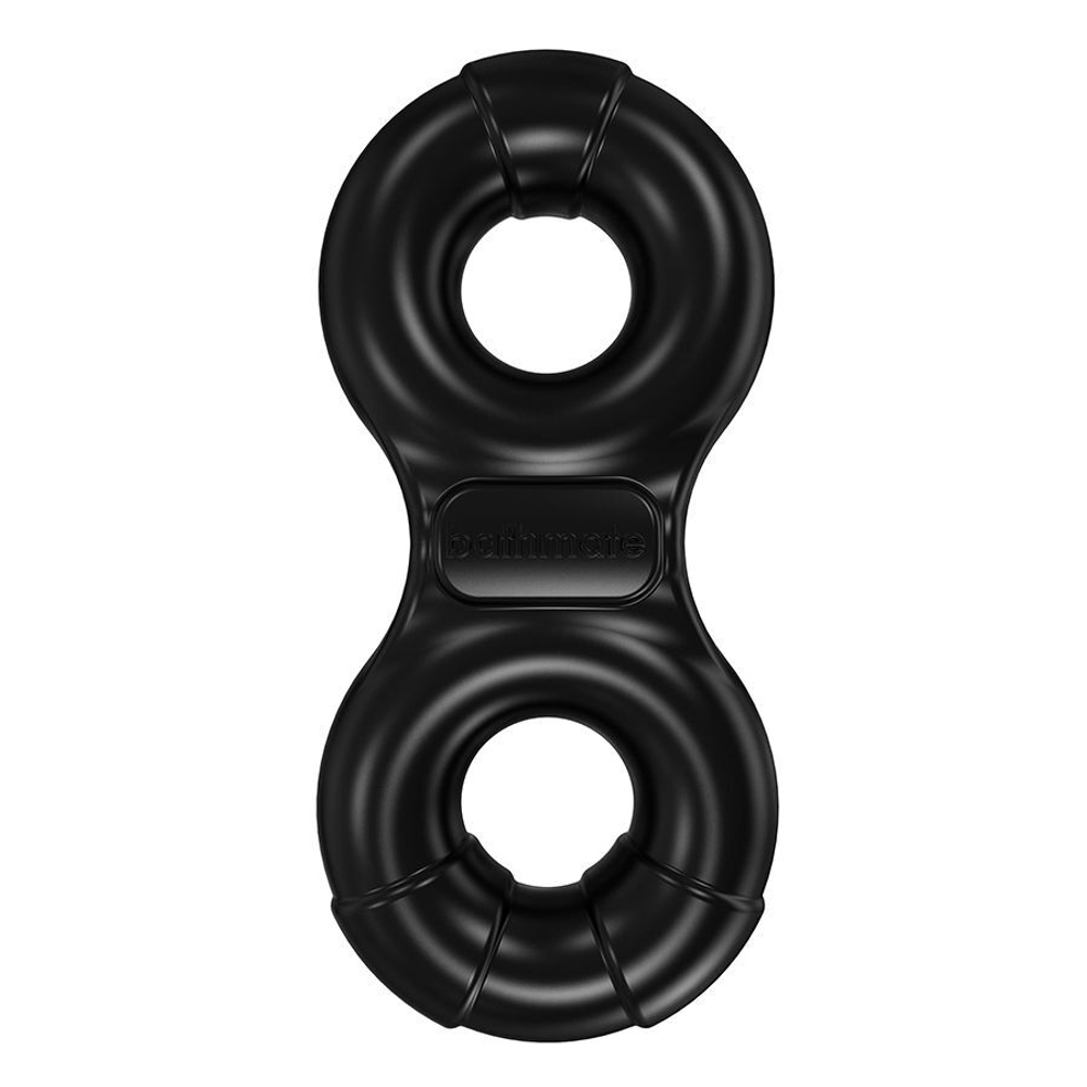 Чёрное эрекционное виброкольцо Eight (Цвет: черный)