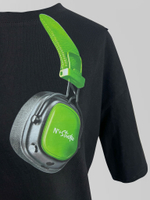 Футболка LJHY 531 свободная принт наушники однотонная